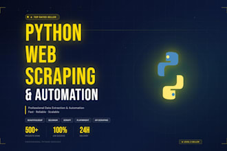 create a professional python web scraper
