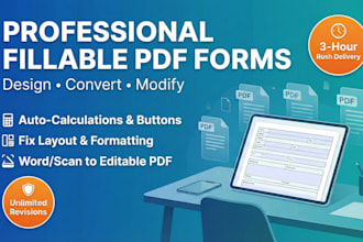 redesign, convert, and create editable fillable PDF forms in adobe acrobat