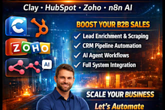 setup clay com hubspot zoho crm n8n apollo io dubsado crm and monday crm