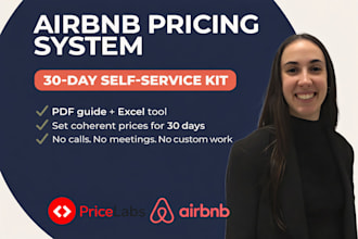 give you an airbnb 30 day DIY pricing kit