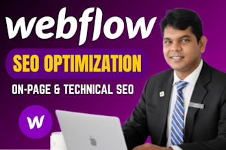 webflow SEO, on page and technical optimization webflow website