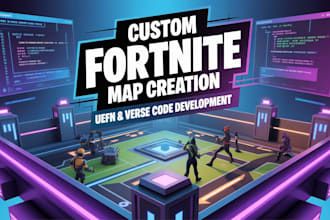 create fortnite boxfight pvp map and a custom uefn fortnite map with verse code