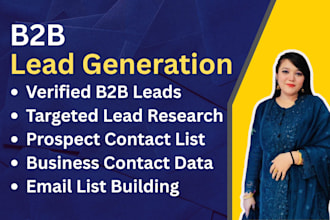 provide b2b lead generation, targeted business leads and email list building