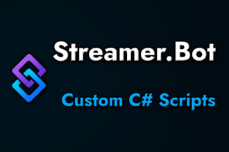 create custom streamerbot script actions