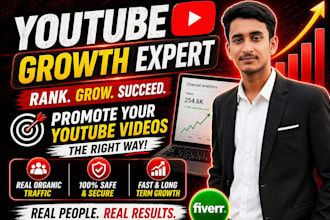 organic youtube promotion for real views and engagement