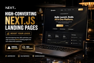 build and deploy a fast next js landing page on vercel