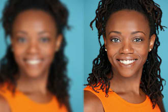 enhance, improve, restore, unblur,  sharpen, upscale low quality photos