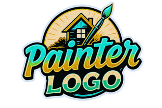 design a creative painter logo for your painting business