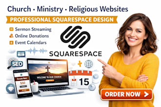 redesign squarespace church website ministry website religious community website