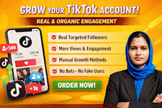 grow tiktok with real followers and engagement now