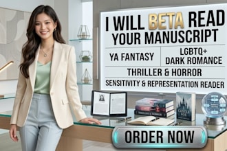 beta read ya fantasy lgbtq dark romance thriller horror sensitivity reader
