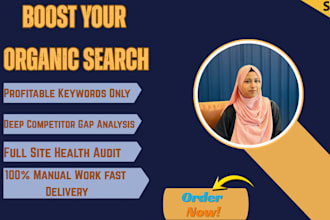 do advanced keyword research and competitor analysis