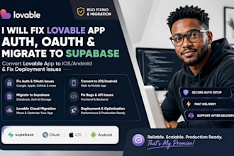fix lovable app auth oauth migrate supabase convert to ios android app