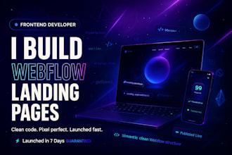build an advanced webflow landing page with gsap animations