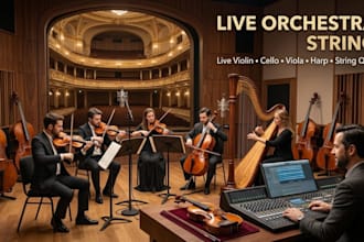 record professional violin, viola, cello and string quartet
