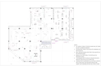 design fire alarm and cctv layout in autocad drafting and planning