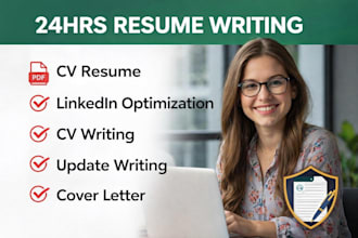 write professional resume in 24hrs