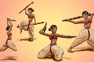 draw illustrations and characters
