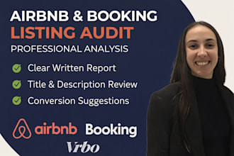 audit your airbnb or booking listing for better bookings