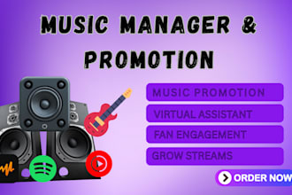 be your music manager music distribution on all streaming platforms spotify