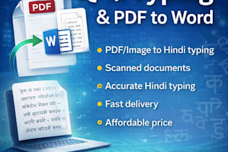 do  hindi typing in mangal font and pdf to word