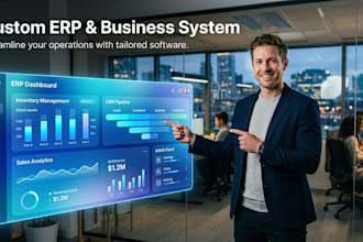 develop erp CRM inventory management web application