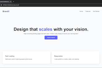 create clean and responsive website