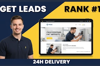 design a professional pat testing website for electrical compliance with booking
