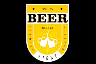do premium vintage brewery pub beer mascot logo with t shirt design