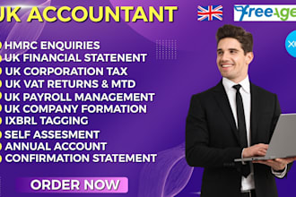 do tax accounting and bookkeeping for UK company