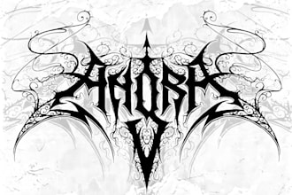 design a metal band logo