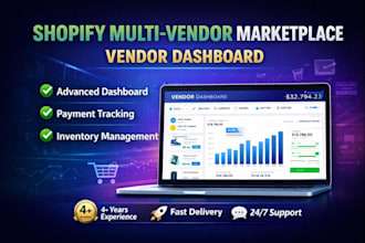 create a shopify multi vendor marketplace vendor dashboard