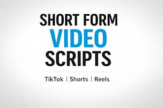 write short form video scripts optimized for retention