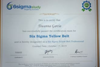 help you with lean six sigma certification