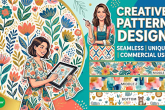 design modern seamless patterns