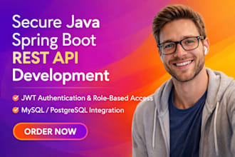 develop a secure java spring boot rest API