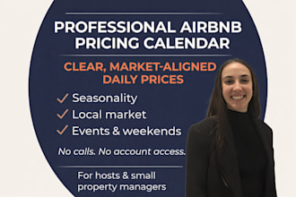 create a 30 day airbnb pricing plan