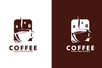do fast food coffee shop and restaurant logo design
