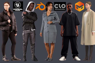 create realistic metahuman clothing using clo3d and marvelous designer