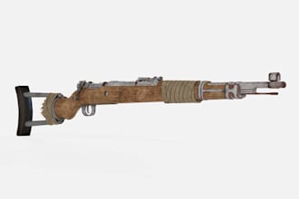 create game ready guns and props model
