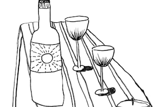 create unique minimalist hand drawn sketch illustrations