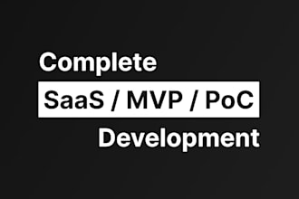 build complete saas product or mvp