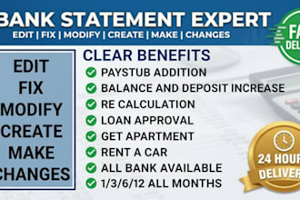 bank statement bank statement editable format as you need