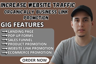 increase website brand business traffic share link promotion on social media