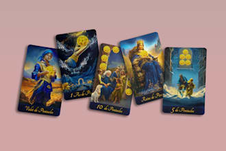 create your custom tarot card deck or oracle cards