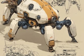 make or design mechs robots concepts