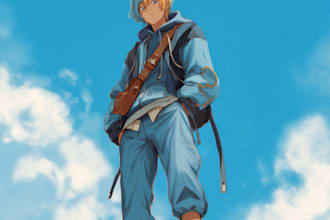 make a favorite picture in my anime manga style