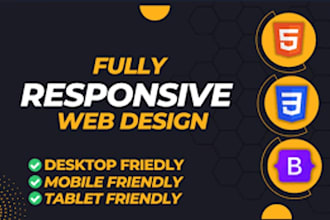 do  HTML CSS js website design