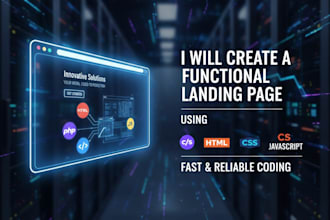 create professional and fully functional website