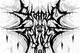 design black metal logo for your band